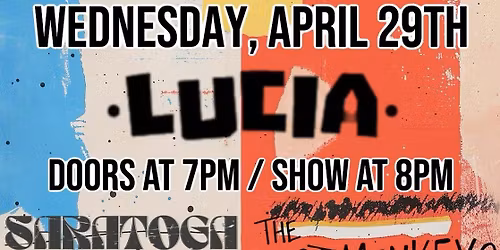 Saratoga Drive with The Blast Monkeys at Lucia 