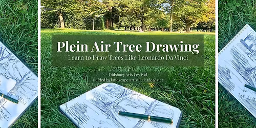 Plein air tree drawing class