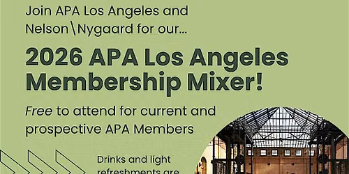 2026 APA Los Angeles Membership Mixer