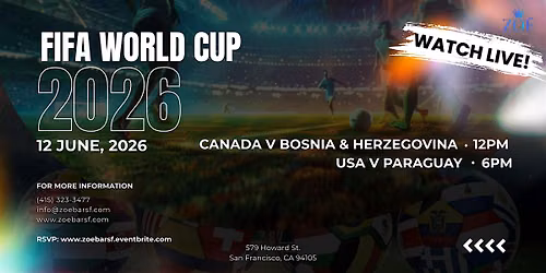 FIFA World Cup 2026 Watch Party \u2013 June 12th