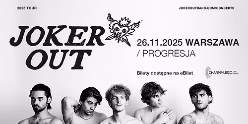 Joker Out | Klub Progresja, Warszawa | 26.11.2025