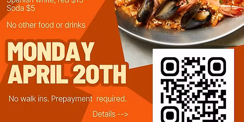 Monday Paella Pop-Up at a\/stir