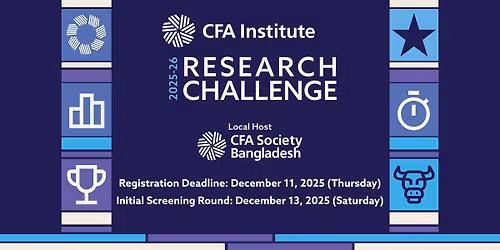 CFA Institute Research Challenge in Bangladesh 2025-26