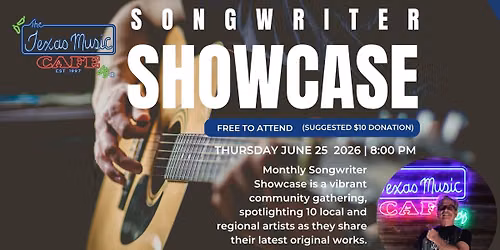 Songwriter Showcase June 25 2026