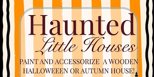 Haunted Little House - Halloween Village House Painting