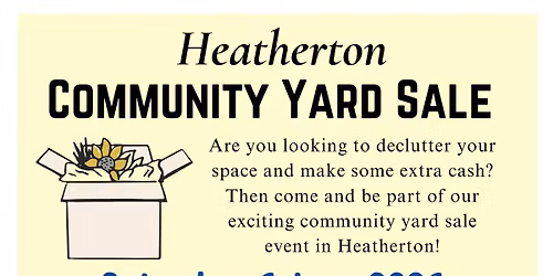 Heatherton Community Yard Sale