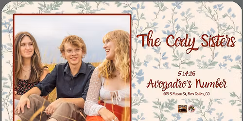 The Cody Sisters: Presented by Mishawaka **AT AVO'S**