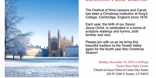 A Festival of Nine Lessons and Carols