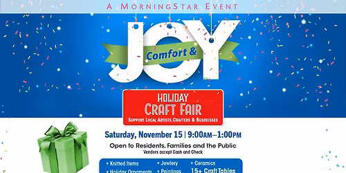 Holiday Craft Fair at MorningStar of Sparks \ud83c\udf81