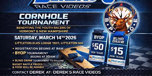 Derek\u2019s Race Video Cornhole Tournamnt