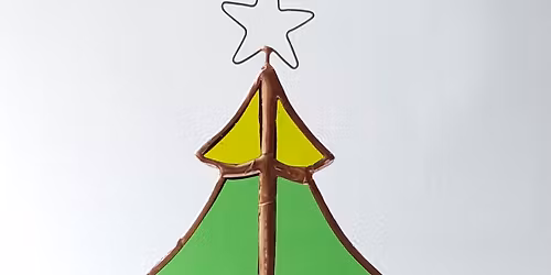 Copper Foiled Christmas Tree Tealight Ornament with Nikki Clark