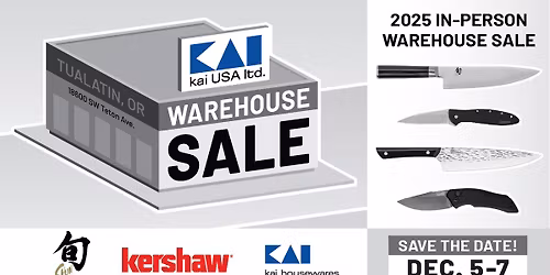 Kai USA Ltd. Warehouse Sale