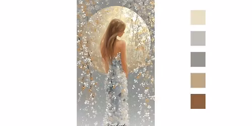 Tavaszi holdf\u00e9nyben \/fest\u00e9s arany fest\u00e9kkel\/