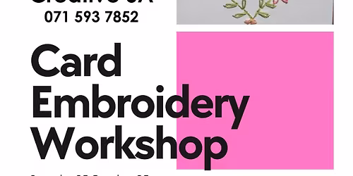 Card Embroidery Workshop