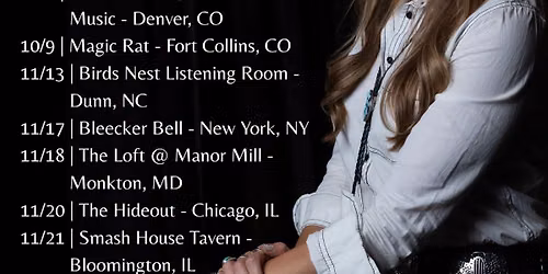 Bri Bagwell on tour @ Roosters Country with special opener Layla Tucker 