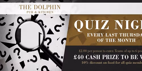 Quiz night at the Dolphin