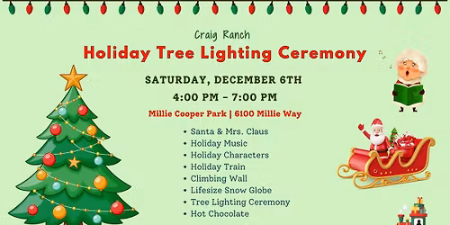 Craig Ranch Tree Lighting Event