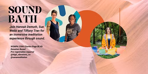 Donation based community sound bath