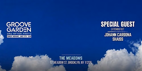 GROOVE GARDEN SUNDAY MORNING  8AM \u2600\ufe0fSPECIAL GUEST \u25cf JOHANN CARDONA & MORE