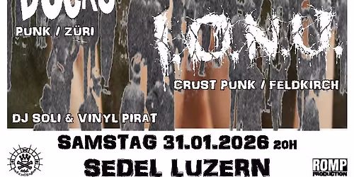 Sin Logica new 10\u2019\u2019 Releaseparty mit I.O.N.U und New Kids From The Docks
