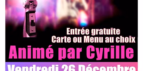Soir\u00e9e karaok\u00e9 avec Cyrille