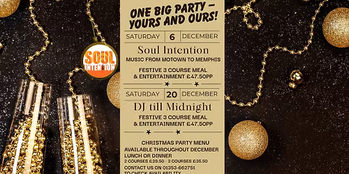 \ud83c\udf84 Bring Your Christmas Party to Our Party at Ely City Golf Club! \ud83c\udf84