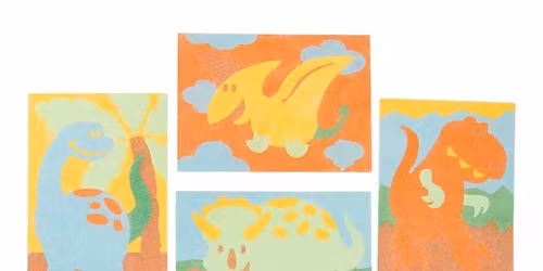 Afternoon Activity:  Dino Sand Art Craft