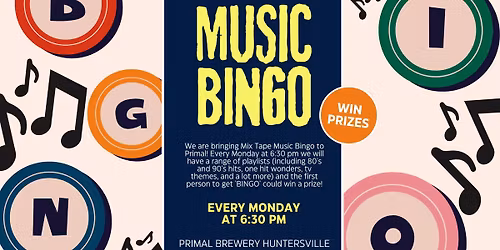 Music Bingo Monday!
