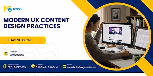 Modern UX Content Design Practices: 1 Day Session in Wollongong