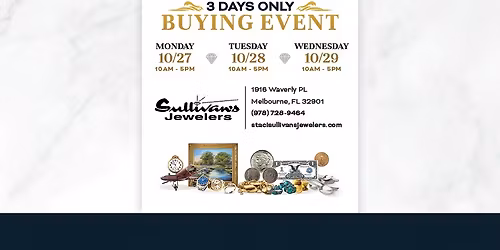 Sullivan Jewelers Three Day Buying Event