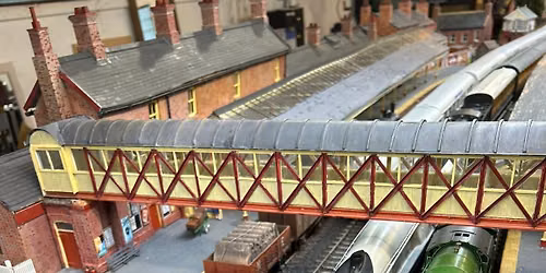 Selby station and swing bridge model 