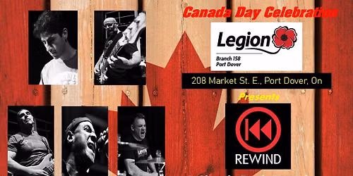 CANADA Day Celebration with Rewind in Port Dover