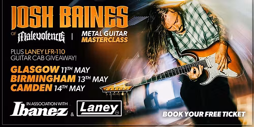 Josh Baines Metal Guitar Masterclass at guitarguitar Birmingham!