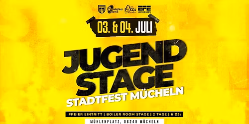 Jugend Stage zum Stadtfest M\u00fccheln 03 & 04.07.2026