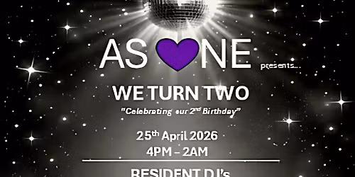 AS ONE - We Turn Two