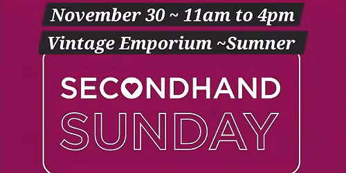 Secondhand Sunday @ the Vintage! 