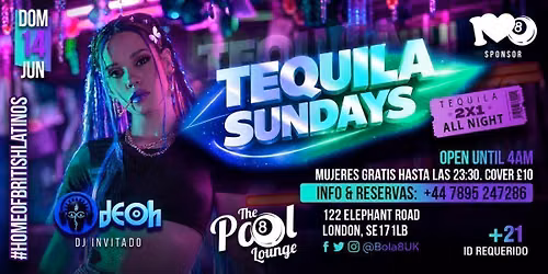 Tequila Sundays \u2013 Latin Party at Bola 8