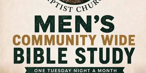 Men\u2019s Community Wide Bible Study