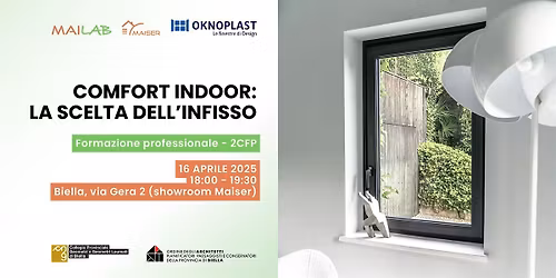 Comfort indoor: la scelta dell'infisso [formazione professionale \u2022 2 CFP]