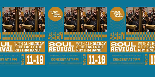 WCHOF Music Series: Soul Revival with Al Holiday & the East Side Rhythm Band