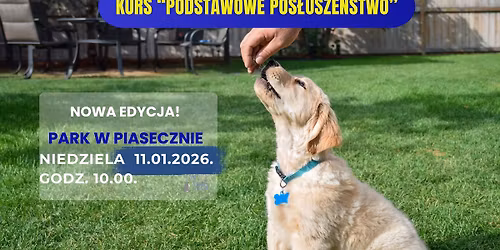 Kurs Podstawowego Pos\u0142usze\u0144stwa dla ps\u00f3w od 5 m.\u017c.