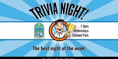 Trivia @ Voodoo Brewing Co | Oakland Park