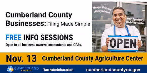 Cumberland County Businesses: Filing Made Simple Information Session