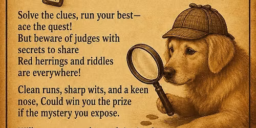 LIGRC AKC SCENT WORK TRIAL & MURDER MYSTERY \ud83d\ude08