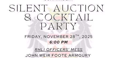 Silent Auction and Cocktail Party - HOSJ Hamilton-Toronto Commandery