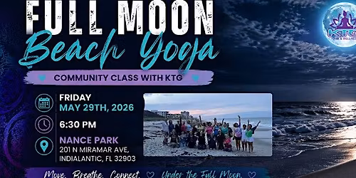 Full Moon Beach Yoga Community Class with KTG