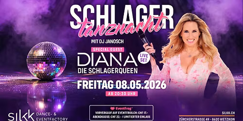 SCHLAGER tanznacht mit Special Guest DIANA! 