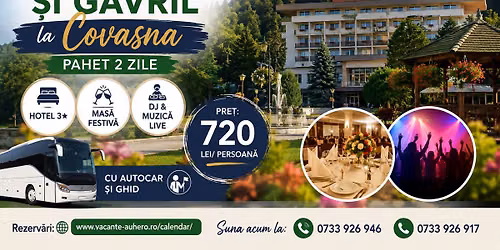 S\u0103rb\u0103tore\u0219te Sf. Mihail \u0219i Gavril la Covasna Pachet 2 Zile Hotel 3\u2605 cu Mas\u0103 Festiv\u0103 & DJ