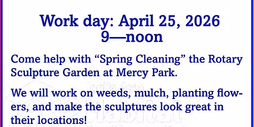 Sculpture Garden Spring Cleaning