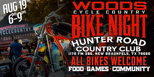 Woods Cycle Country's Bike Night at Hunter Road Country Club